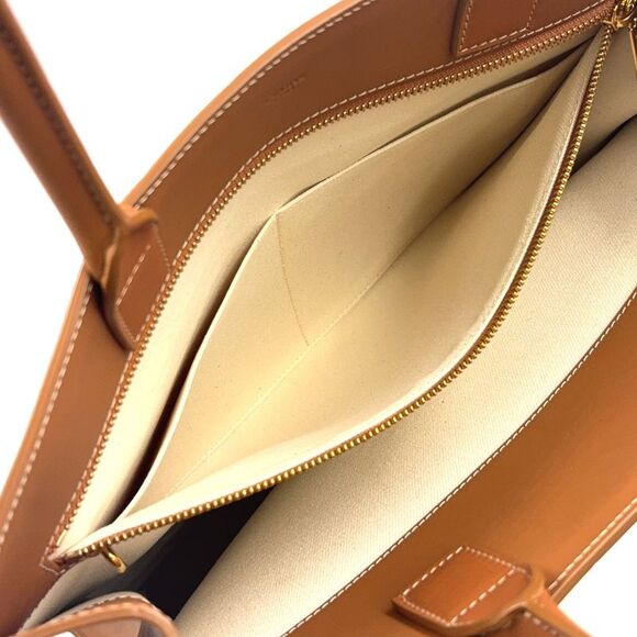 Celine Leather Cotton Tote Bag - Picture 4 of 10